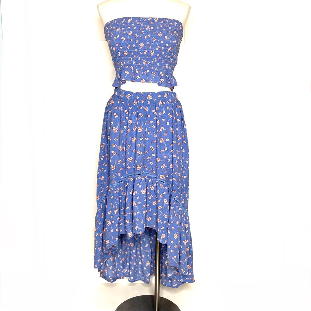 AMERICAN EAGLE Floral 2 Piece Skirt & Tube Top